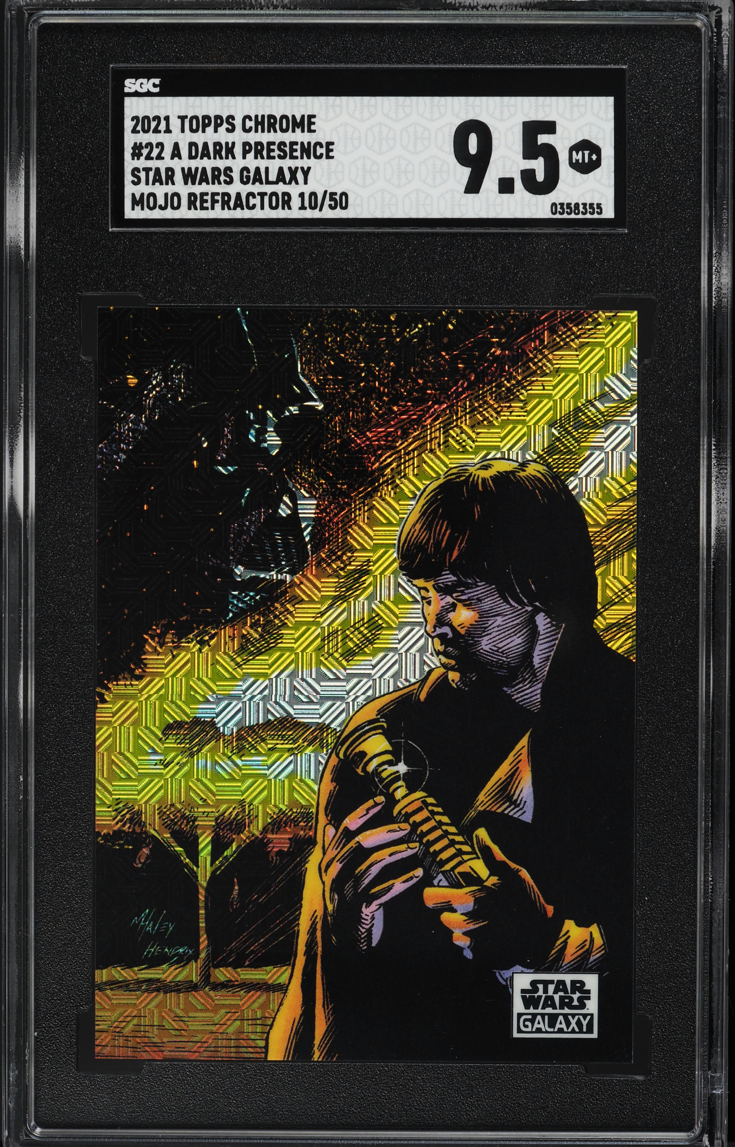 2021 Topps Chrome Star Wars Galaxy Purple Refractor Light Rises