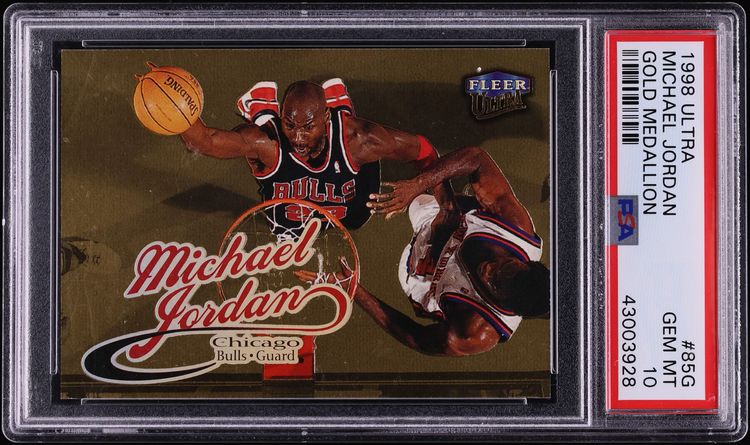 1998 Ultra Gold Medallion Michael Jordan #85G PSA 10 GEM MINT