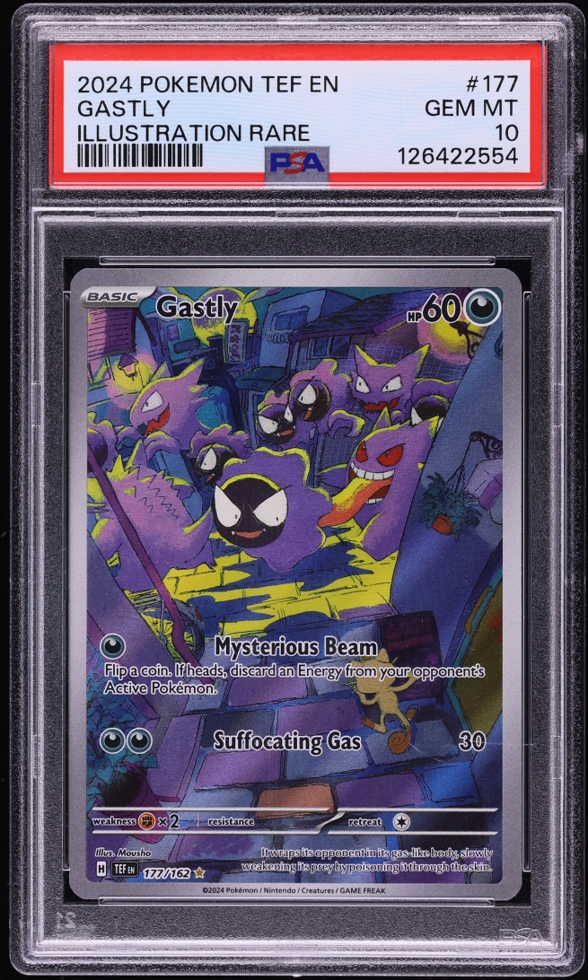 2024 Pokemon Scarlet & Violet Temporal Forces IR Gastly #177 PSA 10 GEM MINT
