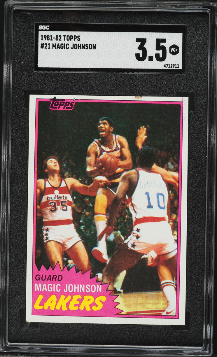 1981 Topps Basketball Magic Johnson #21 SGC 3.5 VG+