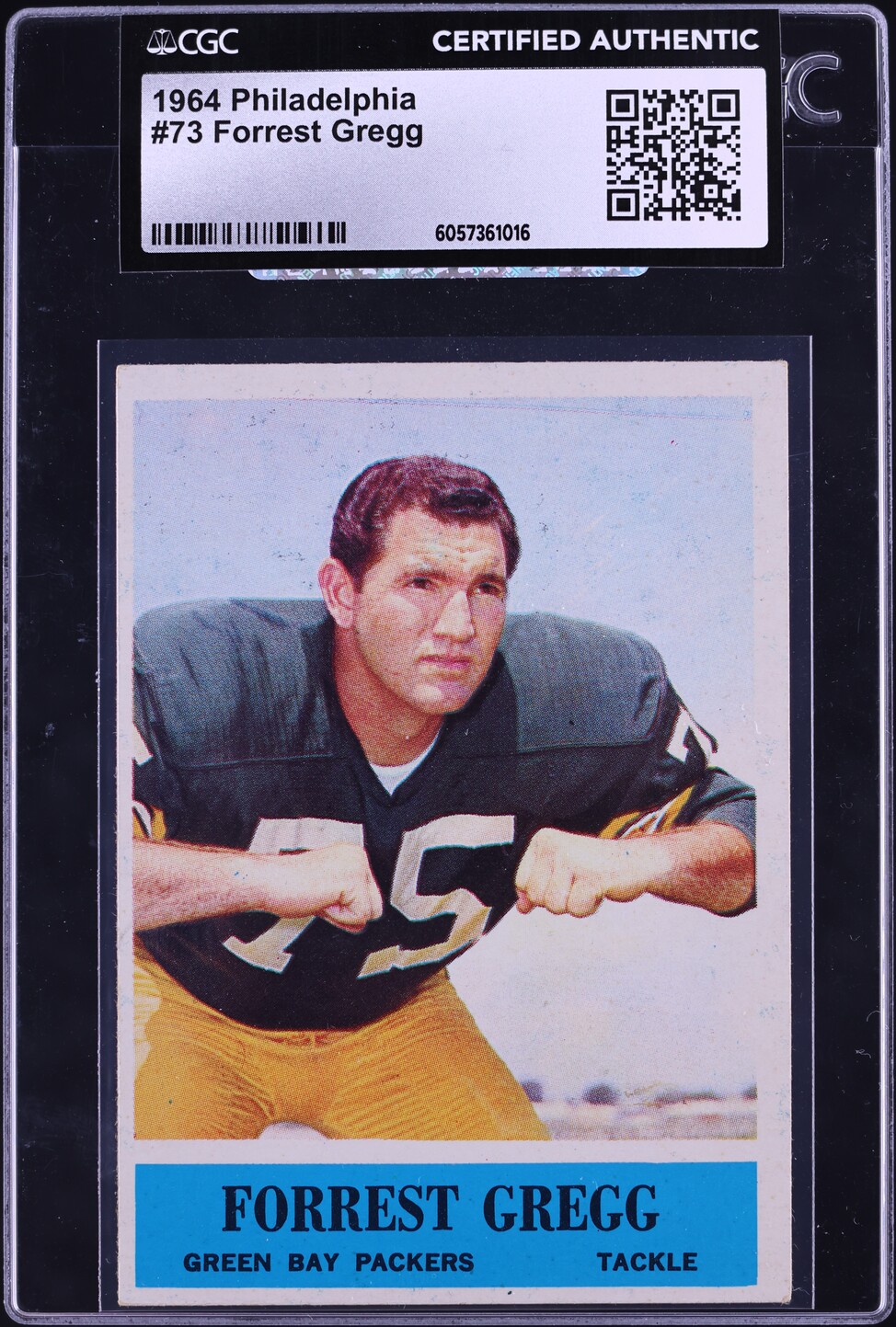 1964 Philadelphia Forrest Gregg #73 CGC AUTH