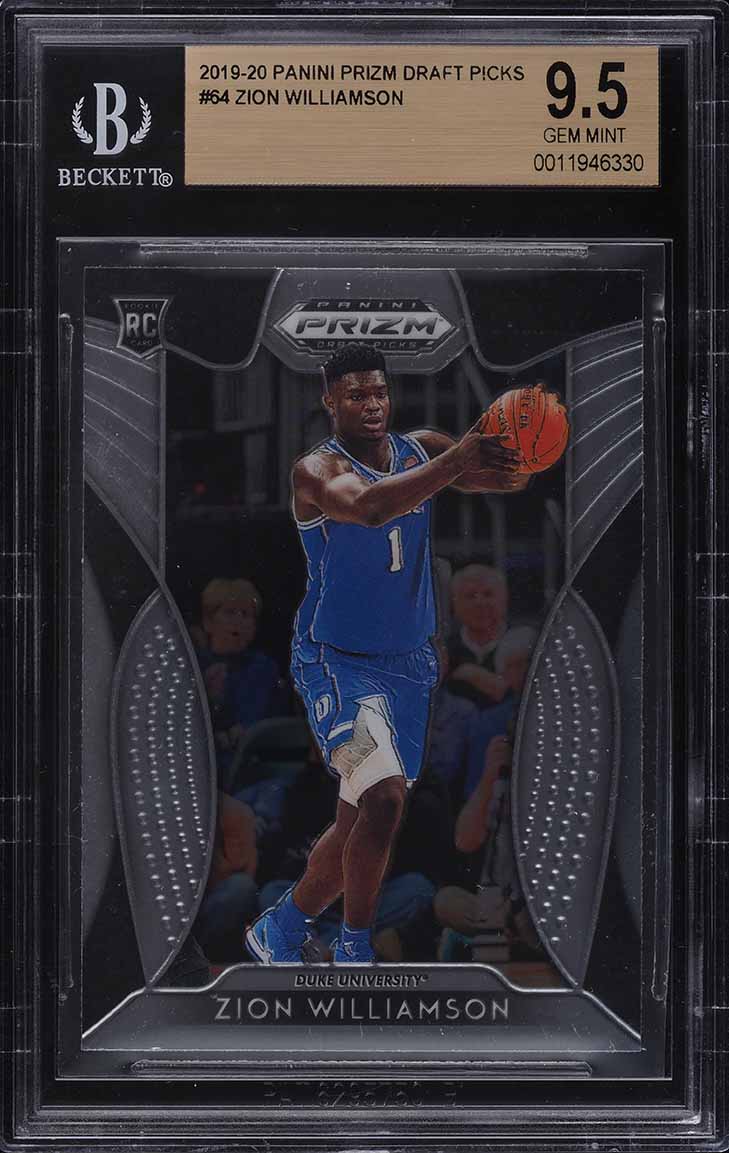 2019 Panini Prizm Zion Williamson ROOKIE #248 BGS 10 PRISTINE on