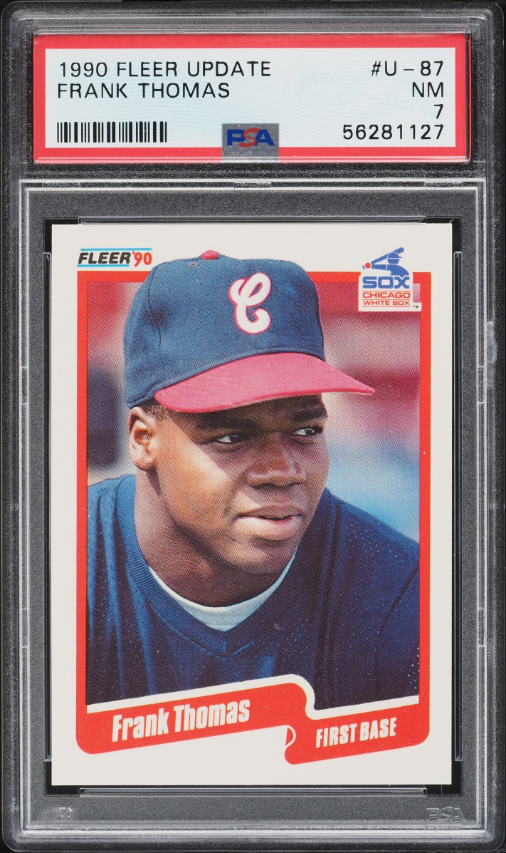 1990 Fleer Update Frank Thomas ROOKIE #U-87 PSA 7 NRMT