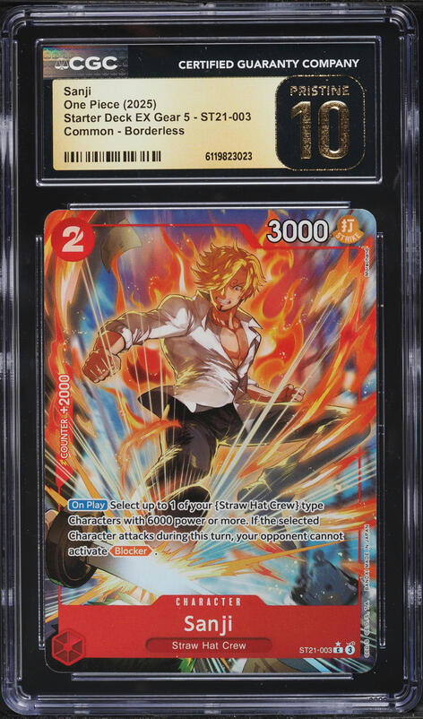 2025 One Piece Promo Winner Pack Volume 1 Sanji #EB01-014 CGC 10