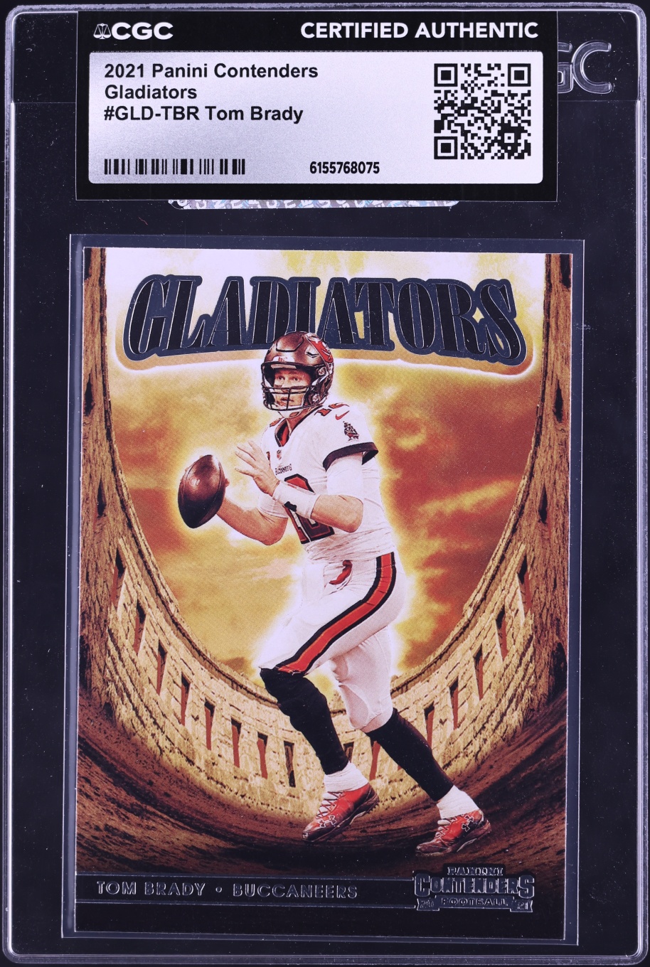 2021 Panini Contenders Gladiators Tom Brady #GLD-TBR CGC AUTH