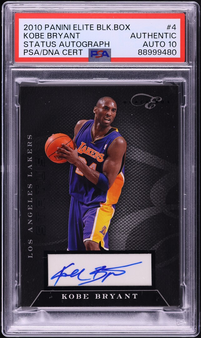 2010 Panini Elite Black Box Status Kobe Bryant AUTO DNA 10 /99 #4 PSA AUTH