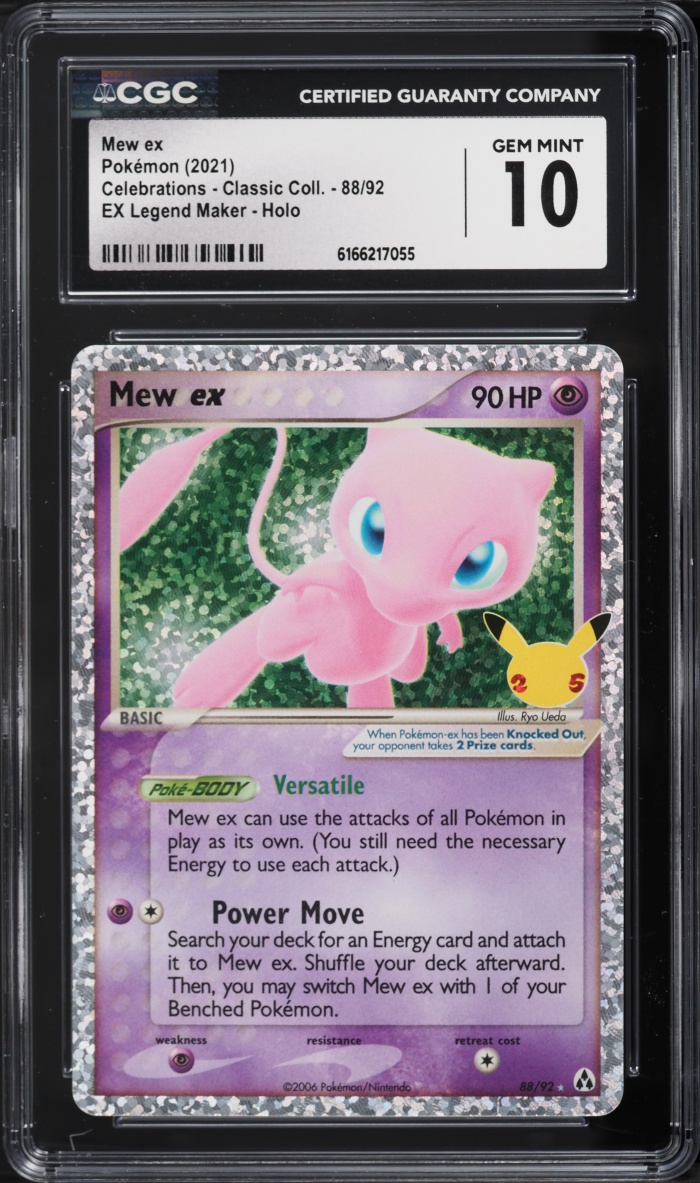 2021 Pokemon Sword & Shield Celebrations Classic Collection Holo Mew EX #88 CGC 10 GEM MINT