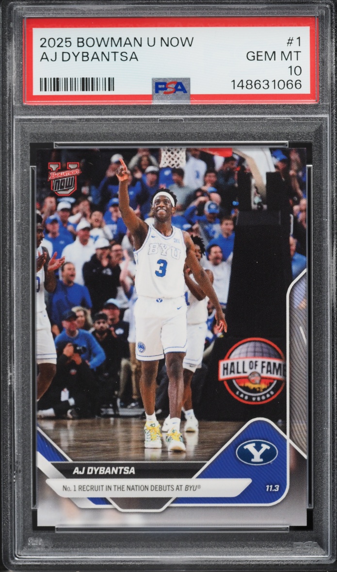 2025 Bowman U Now AJ Dybantsa ROOKIE #1 PSA 10 GEM MINT