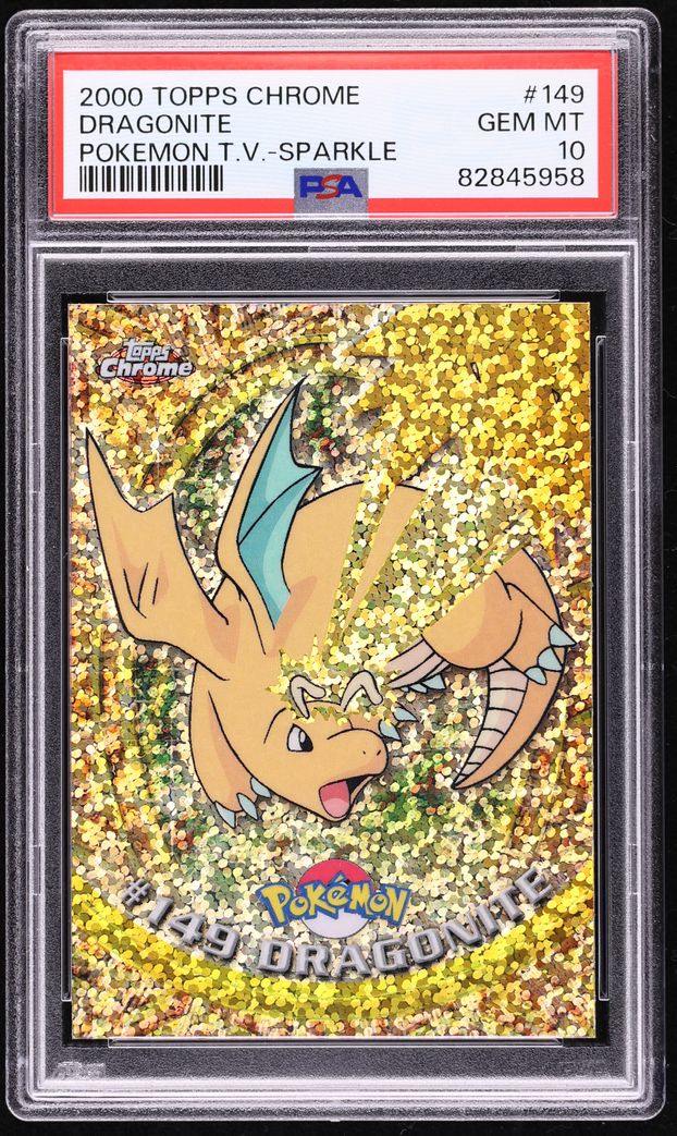 2000 Topps Chrome Pokemon Series 2 Sparkle Dragonite #149 PSA 10 GEM MINT