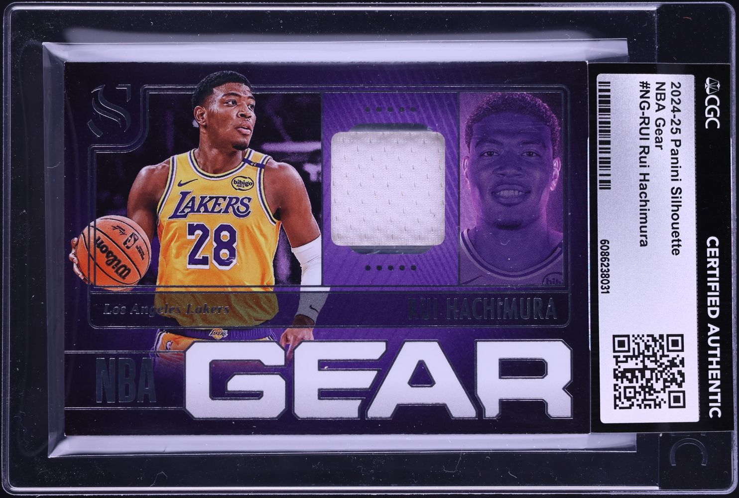 2024 Panini Silhouette NBA Gear Rui Hachimura PATCH #NG-RUI CGC AUTH on ...