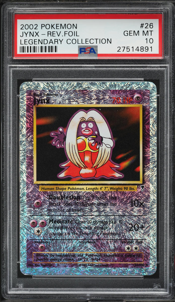 2002 Pokemon Legendary Collection Reverse Holo Jynx #26 PSA 10 GEM MINT