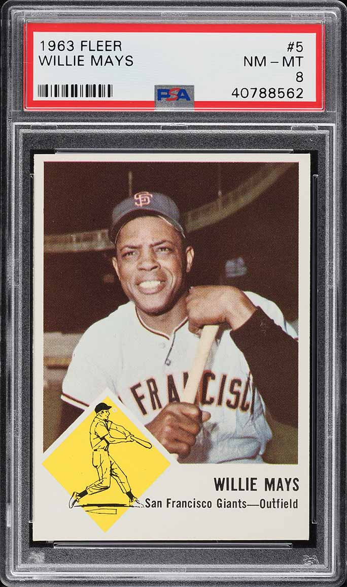 1963 Fleer Willie Mays #5 PSA 8 NM-MT