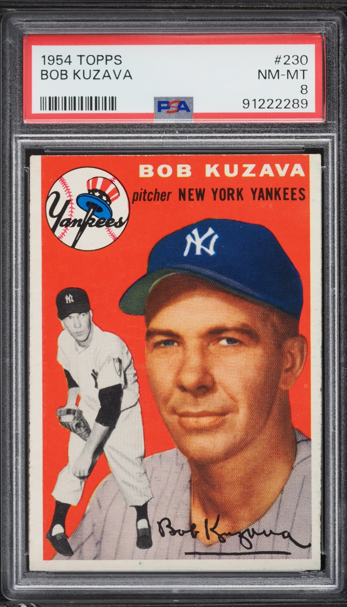 1954 Topps Bob Kuzava #230 PSA 8 NM-MT