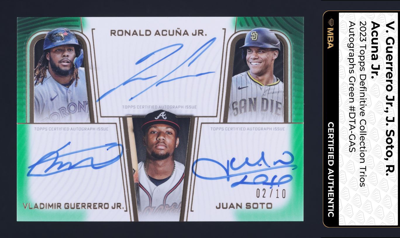 2023 Topps Inception Emerging Stars Orange Ronald Acuna Jr. AUTO