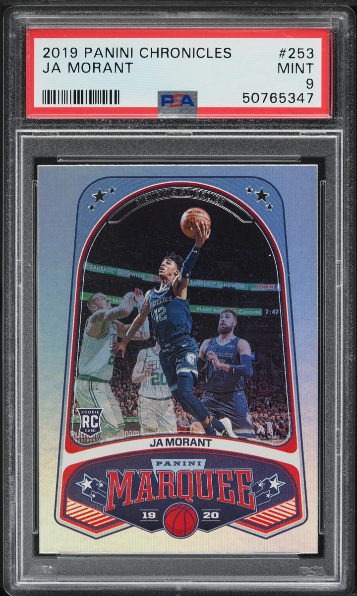 2019 Panini Chronicles Threads Purple Ja Morant ROOKIE /49