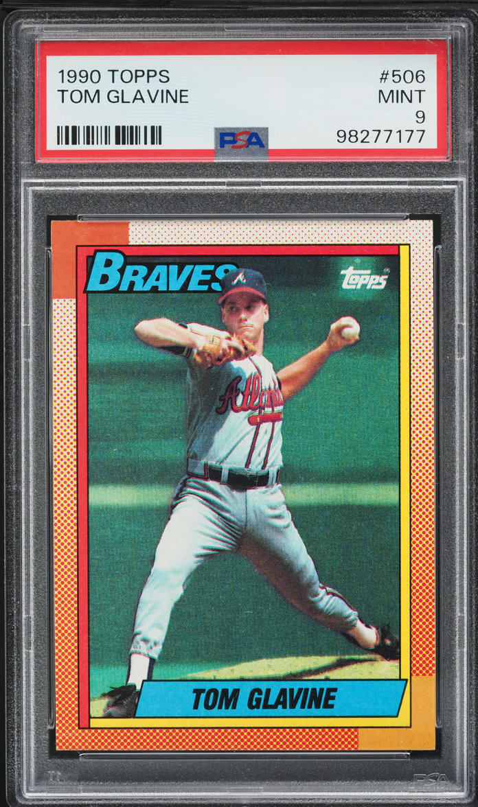 1990 Topps Tom Glavine #506 PSA 9 MINT