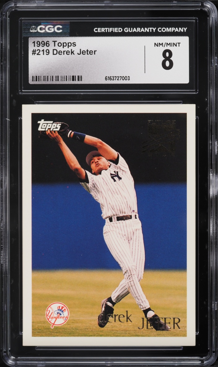 1996 Topps Derek Jeter ROOKIE #219 CGC 8 NM-MT
