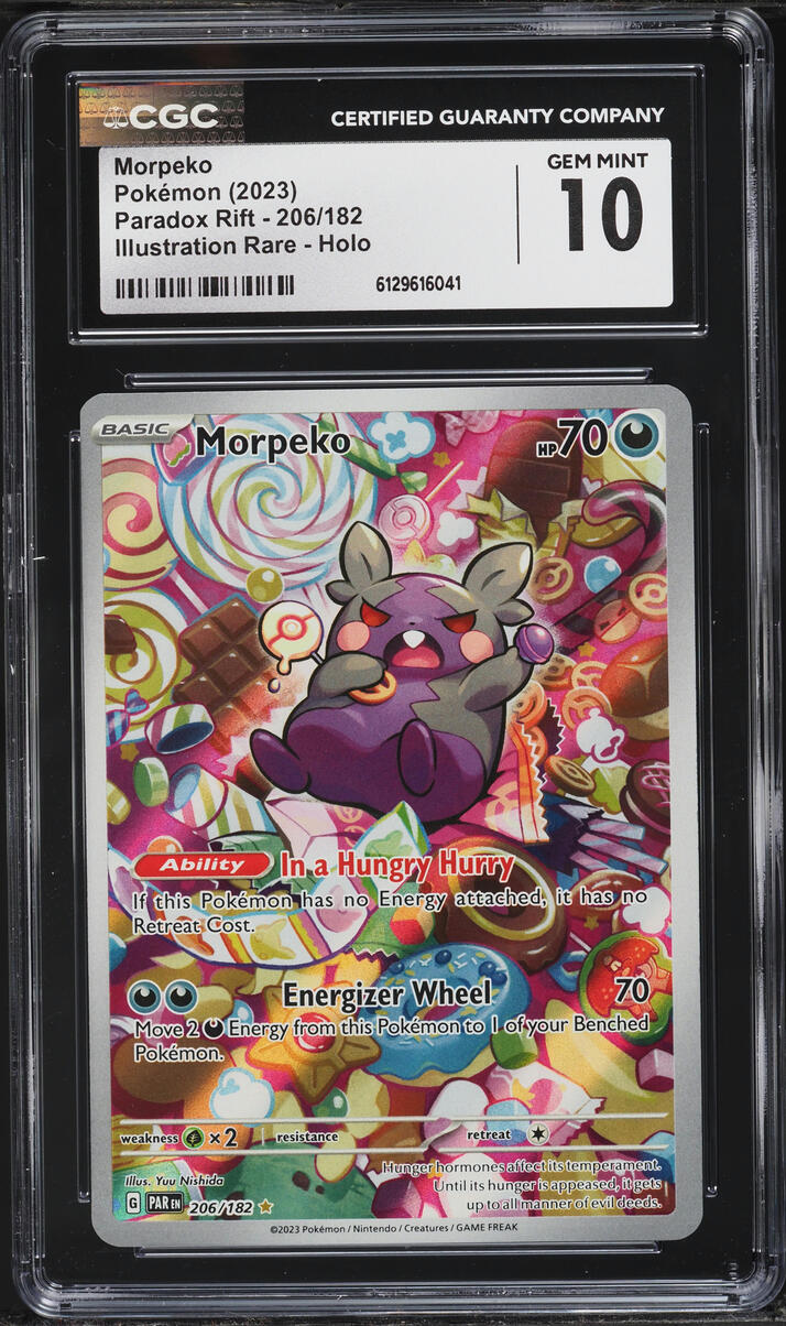 2023 Pokemon Scarlet & Violet Paradox Rift IR Morpeko #206 CGC 10 GEM MINT