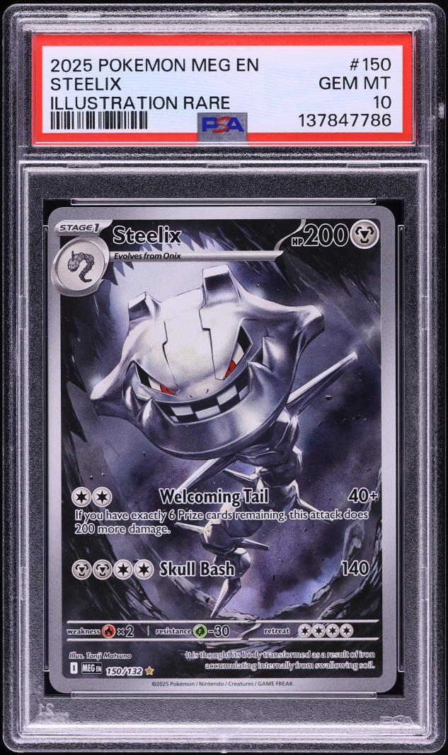 2025 Pokemon Mega Evolution IR Steelix #150 PSA 10 GEM MINT