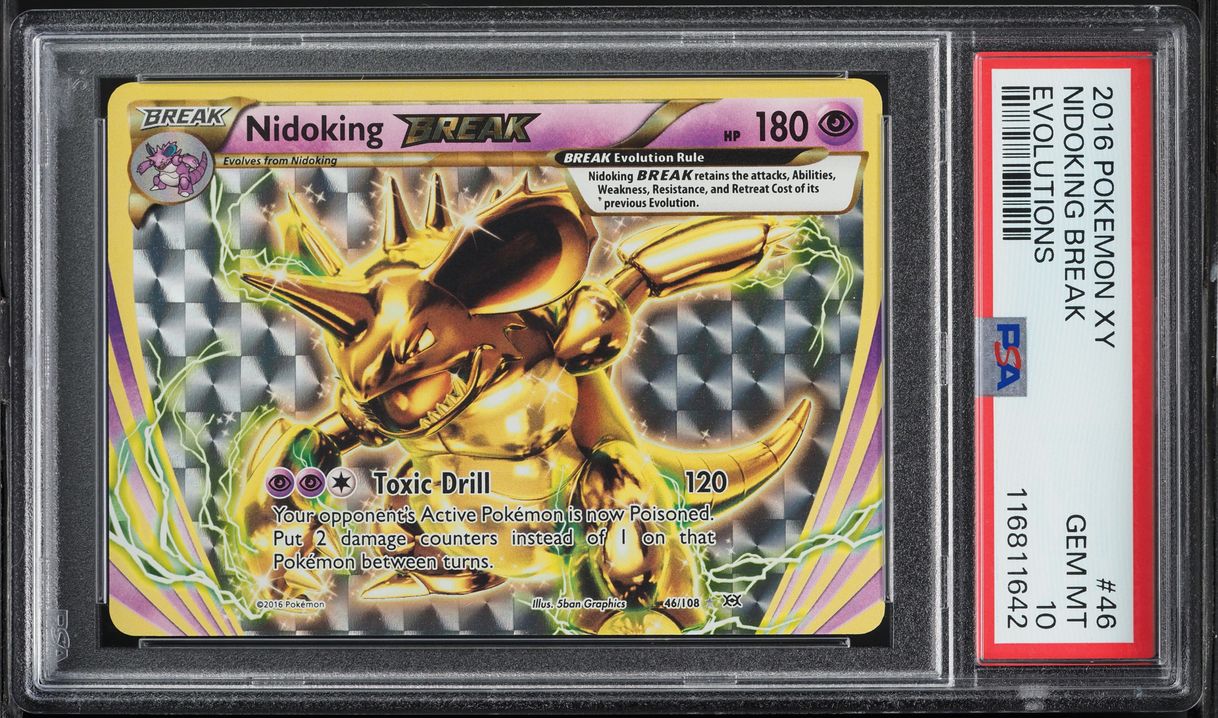 2016 Pokemon XY Evolutions Nidoking BREAK #46 PSA 10 GEM MINT