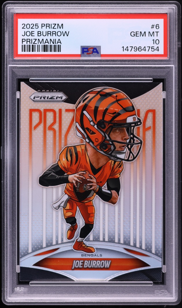 2025 Panini Prizm Prizmania Joe Burrow #6 PSA 10 GEM MINT - Photo 1
