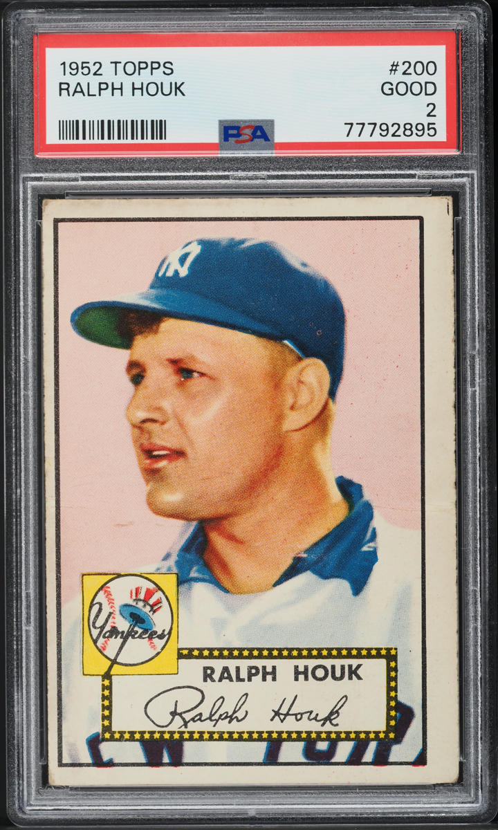 1952 Topps Ralph Houk ROOKIE #200 PSA 2 GD