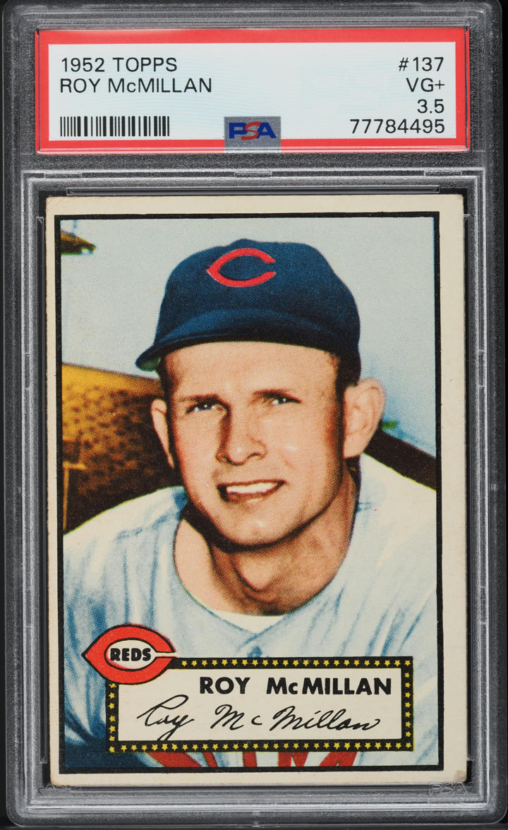 1952 Topps Roy McMillan #137 PSA 3.5 VG+