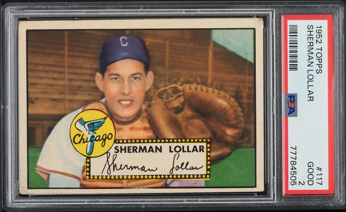 1952 Topps Sherman Lollar #117 PSA 2 GD