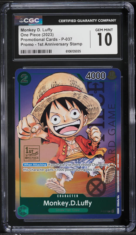 2023 One Piece Promo 1st Anniversary Luffy Don!! Card PSA 10 GEM
