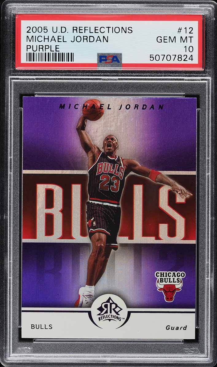 2005 Upper Deck Reflections Purple Michael Jordan #12 PSA 10 GEM MINT
