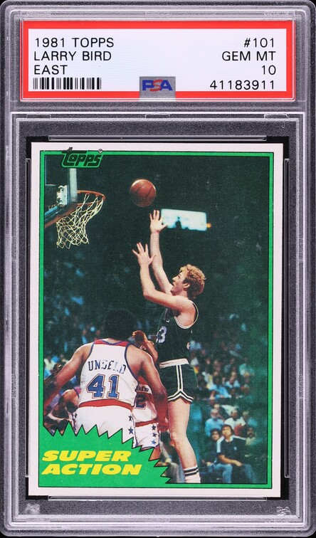 1981 Topps Basketball Larry Bird EAST #101 PSA 10 GEM MINT