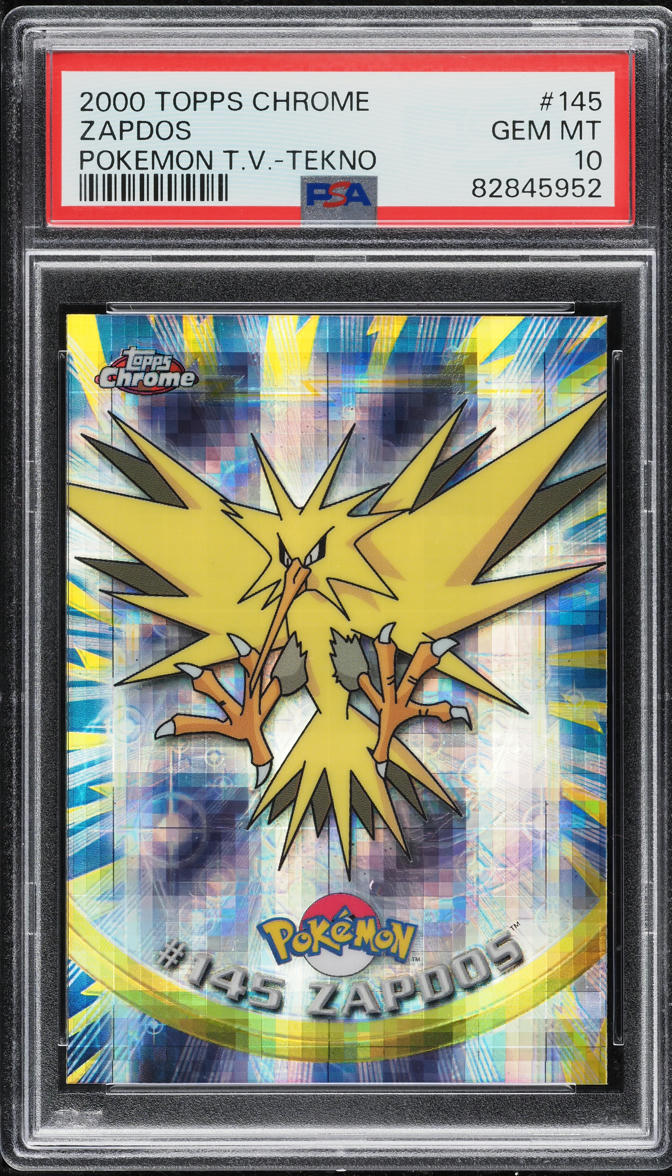 2000 Topps Chrome Pokemon Series 2 Tekno Zapdos #145 PSA 10 GEM MINT