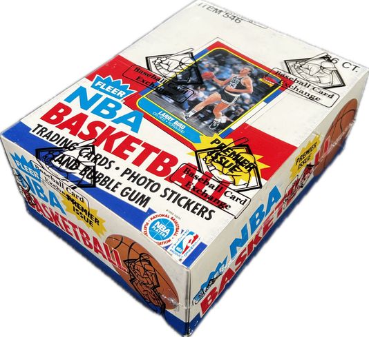 1986 Fleer Basketball Sealed Box - 36ct Packs  - BBCE AUTH