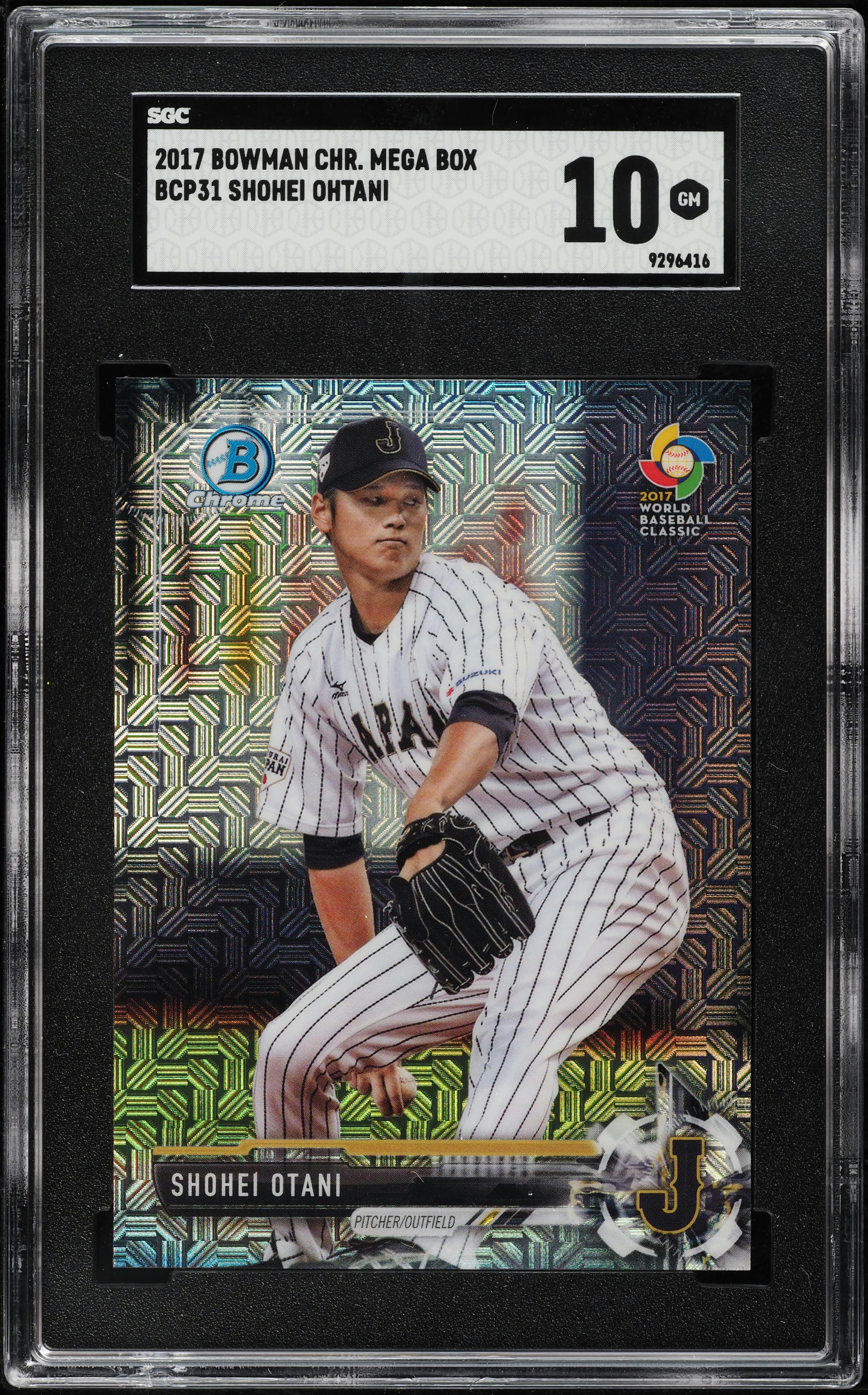 2017 Bowman Chrome Mega Box Purple Refractor Shohei Ohtani