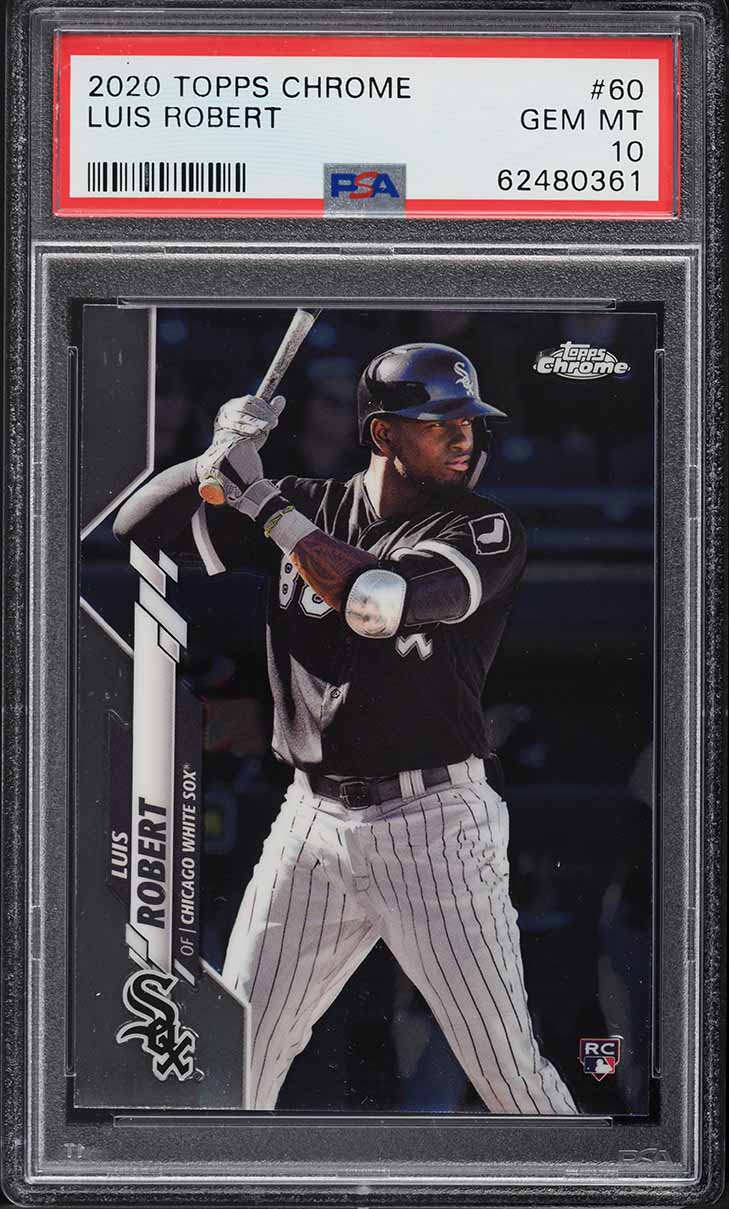 2020 Topps Chrome Luis Robert ROOKIE #60 PSA 10 GEM MINT on