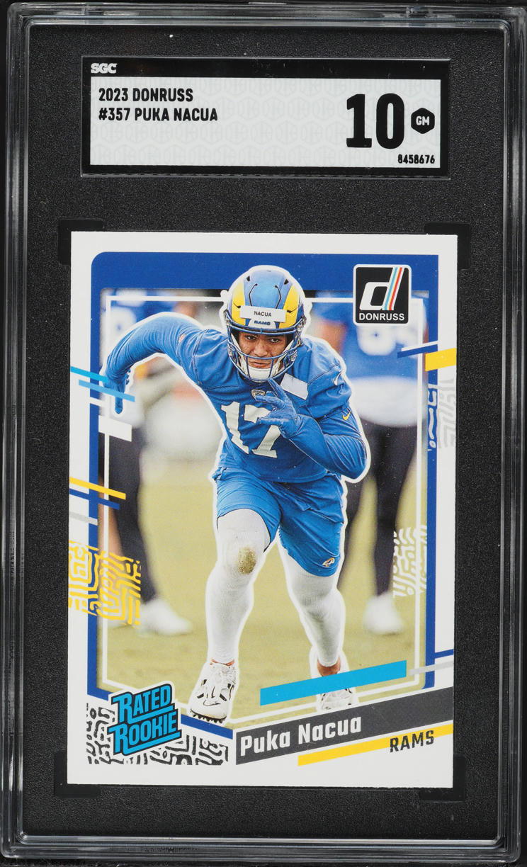 2023 Donruss Puka Nacua ROOKIE #357 SGC 10 GEM MINT