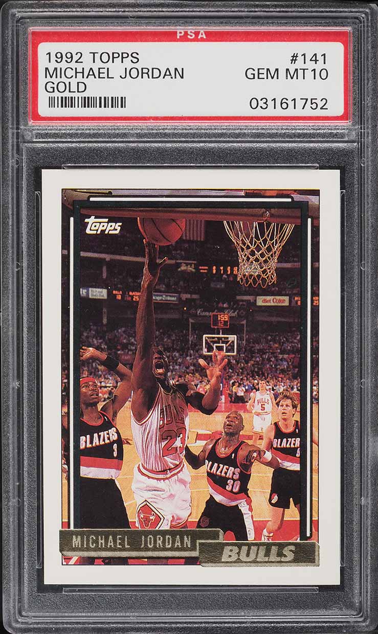 1992 Topps Gold Michael Jordan #141 PSA 10 GEM MINT