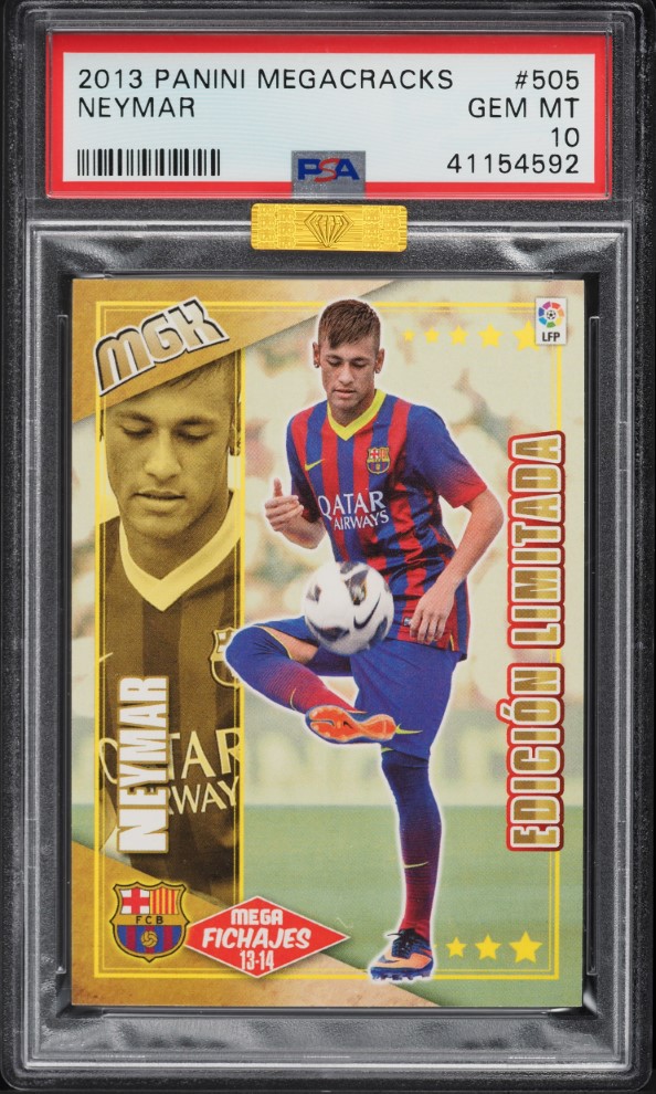 2013 Panini Megacracks Neymar #505 MBA PSA 10 GEM MINT
