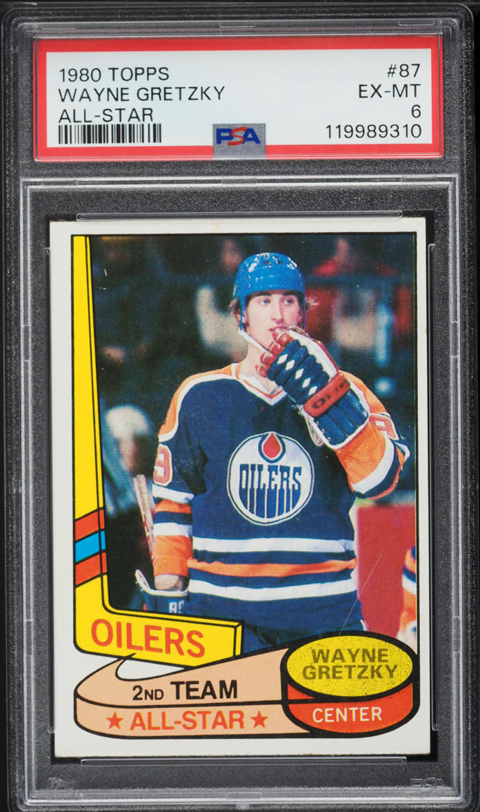 1980 Topps Hockey Wayne Gretzky ALL-STAR #87 PSA 6 EXMT