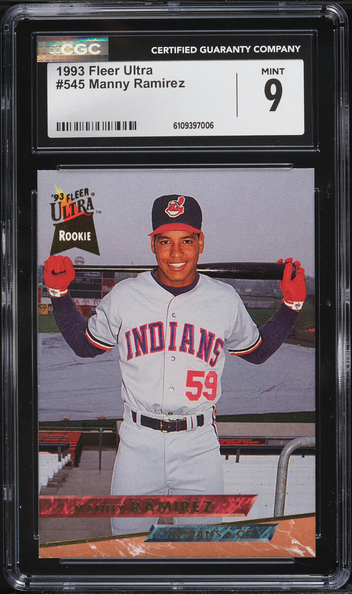 1993 Fleer Ultra Manny Ramirez ROOKIE #545 CGC 9 MINT