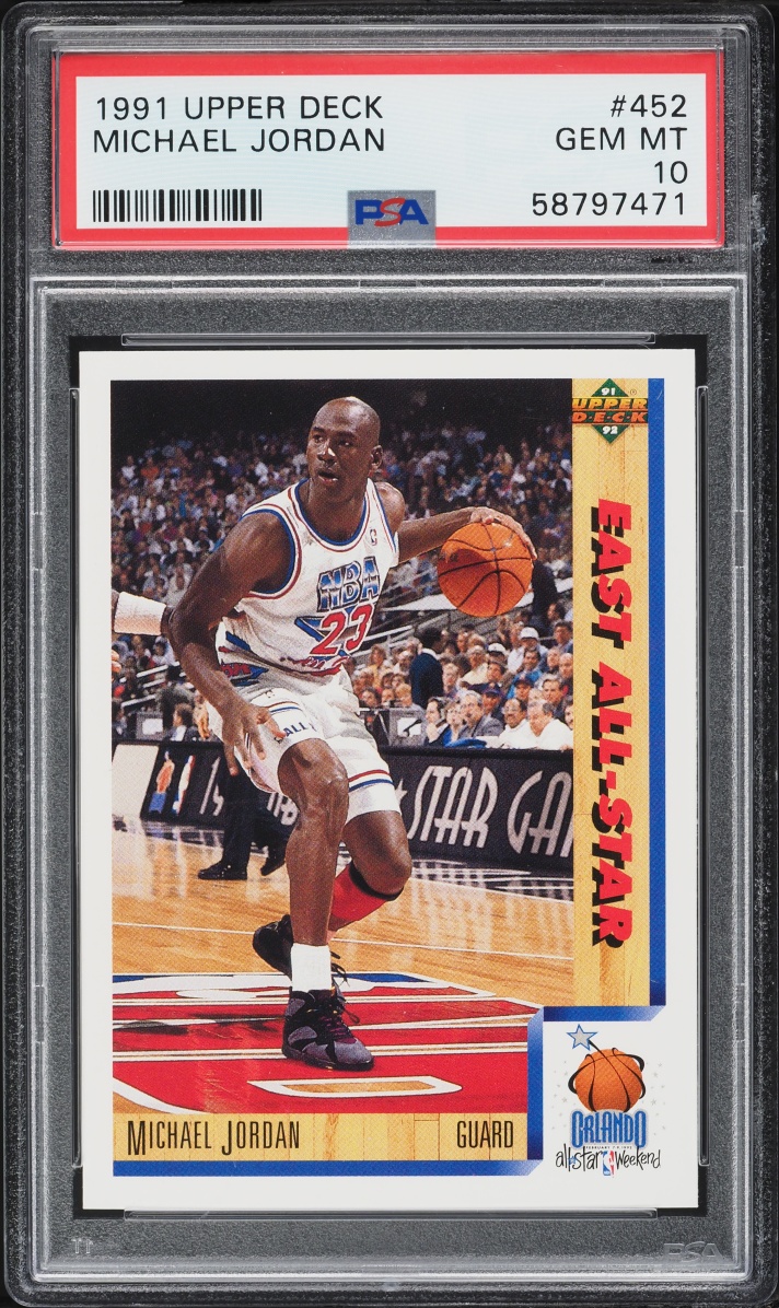 1991 Upper Deck Basketball Michael Jordan #452 PSA 10 GEM MINT