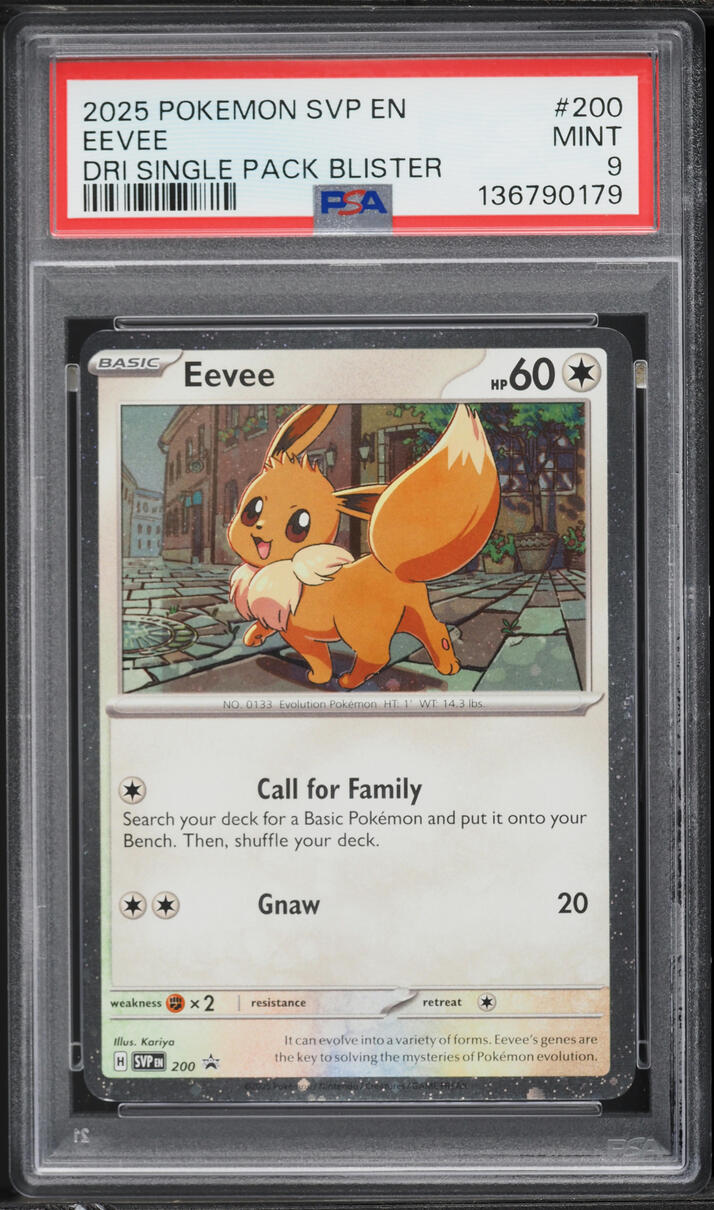 2025 Pokemon Scarlet & Violet Promo Destined Rivals Eevee #200 PSA 9 MINT