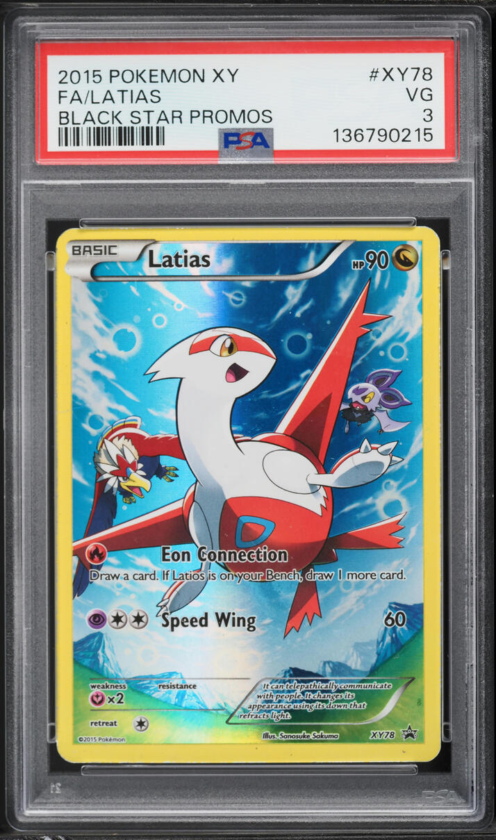 2015 Pokemon XY Promo Full Art Latias #XY78 PSA 3 VG