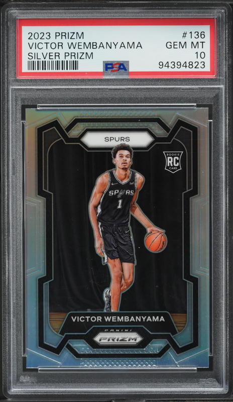 2023 Panini Prizm Ruby Wave Victor Wembanyama ROOKIE #136 PSA 10