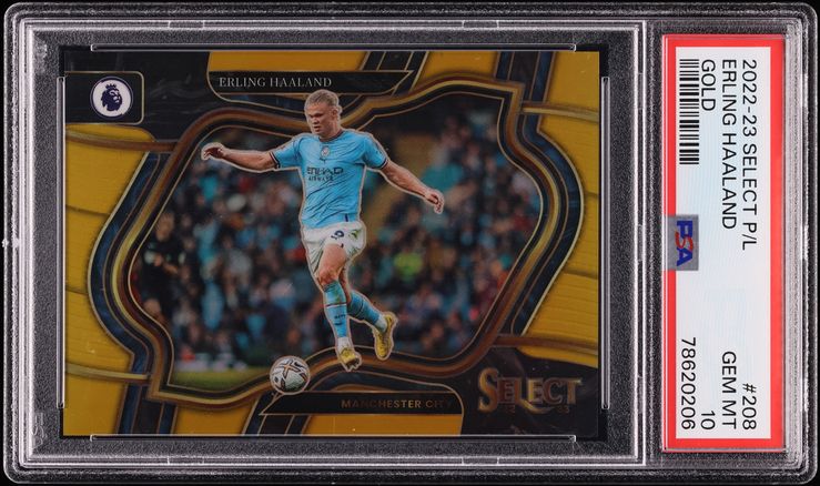 2022 Donruss FIFA Kaboom! Erling Haaland #15 PSA 9 MINT on