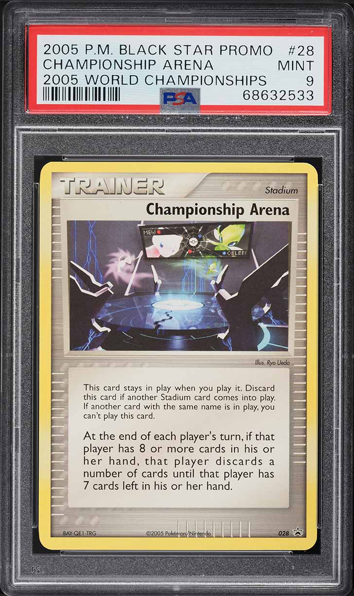 2005 Pokemon Black Star Promo World Championship Arena #28 PSA 9 MINT