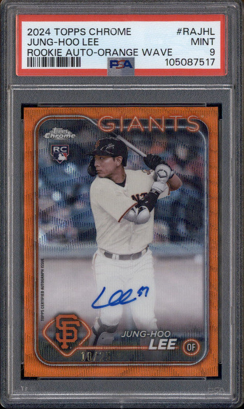 2024 Topps Chrome Gold Wave Hunter Goodman ROOKIE AUTO /50