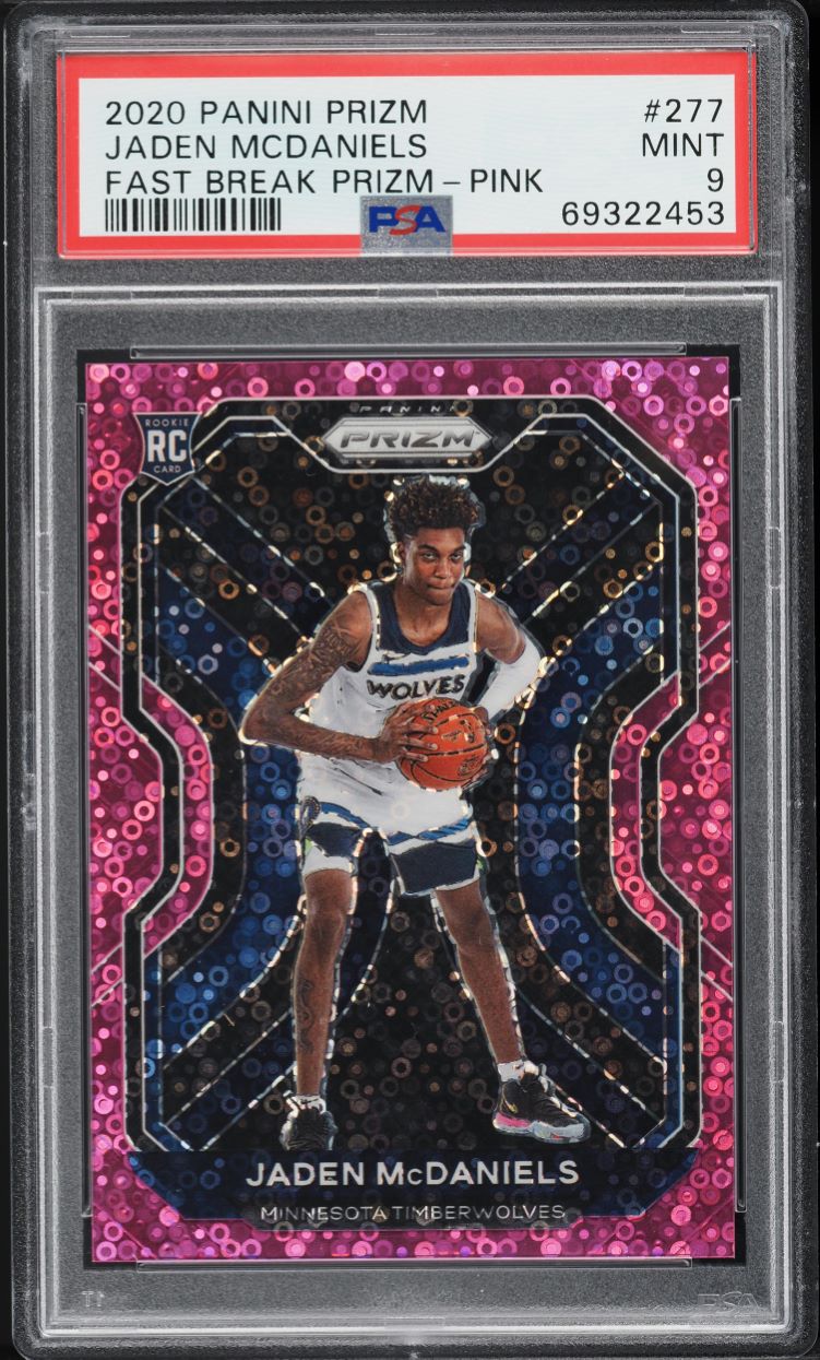 2020 Panini Contenders Ticket Variation Jaden McDaniels ROOKIE