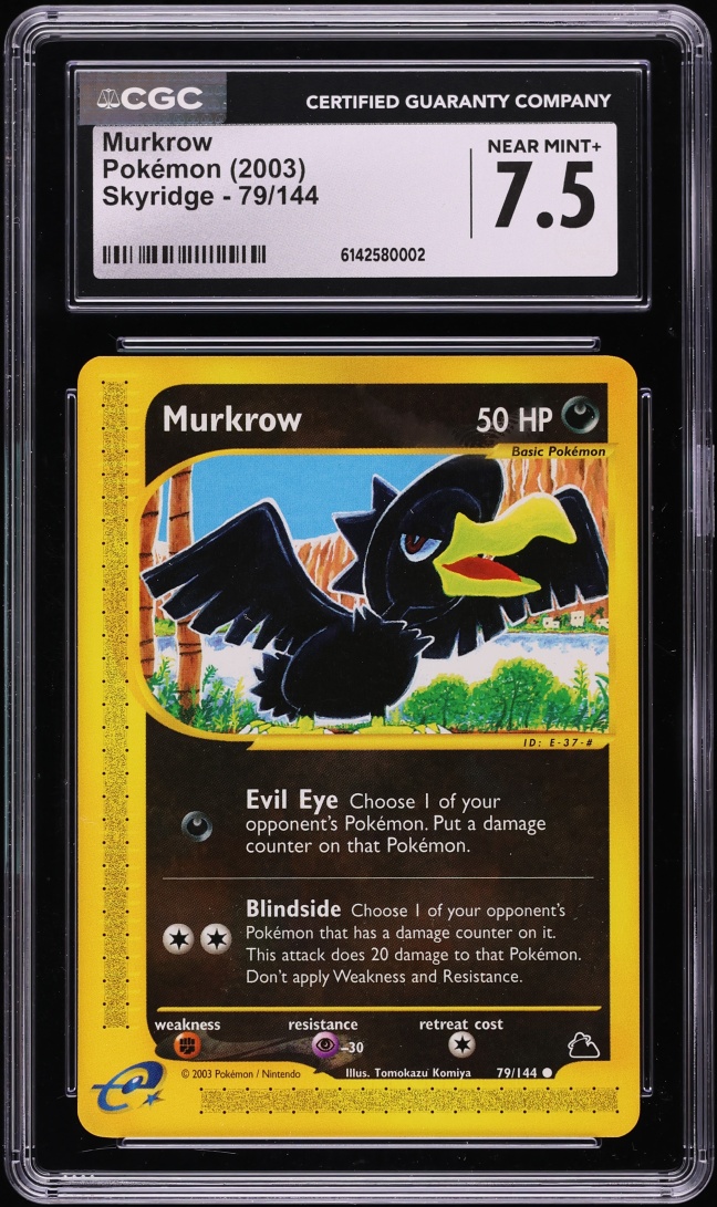 2003 Pokemon Skyridge Murkrow #79 CGC 7.5 NRMT+