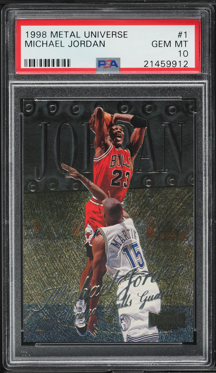 1998 Metal Universe Basketball Michael Jordan #1 PSA 10 GEM MINT